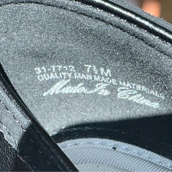 Easy Street Classic Nobel Black Pointed Toe Kitten Heels 7.5 M Wedding Office - Picture 9 of 9